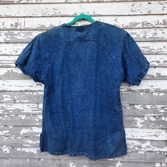 🌟 Vintage Club Z Denim acid washed shirt size large - Picture 4 of 6